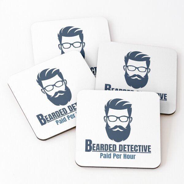 Item preview, Bearded Detective designed and sold by Quirky Dez.