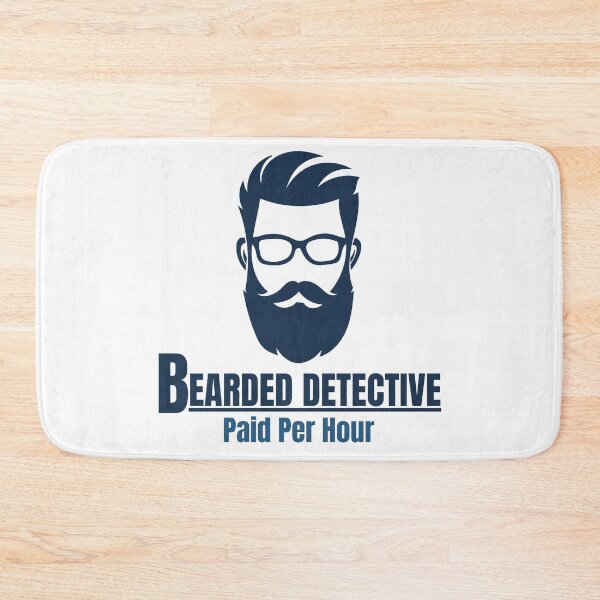 Item preview, detective barbudo designed and sold by Quirky Dez.