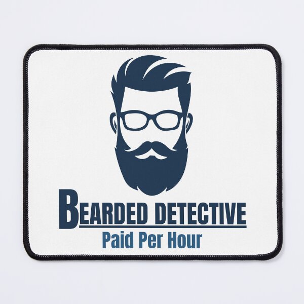 Item preview, Bearded Detective designed and sold by Quirky Dez.