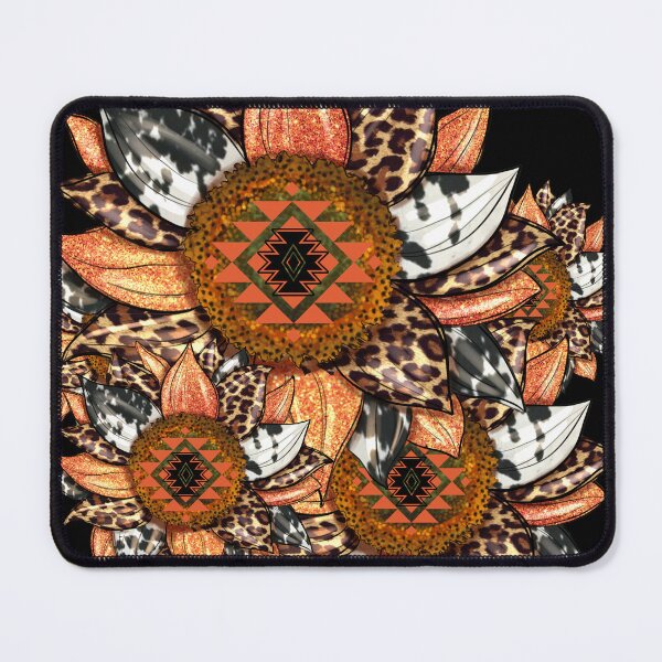 Item preview, Sunflowers With Cowhide And Leopard Design designed and sold by handsoftime2020.