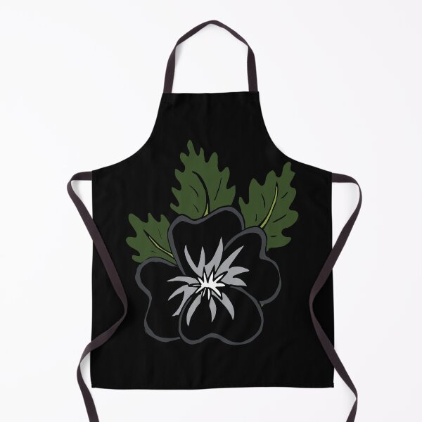 Item preview, Single wild black and grey pansy flower illustration designed and sold by AngelDawnDesign.