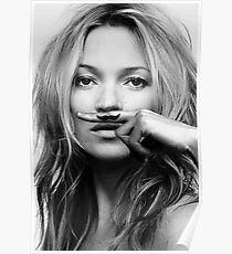 Kate Moss - Das Leben ist ein Witz Modedruck Poster