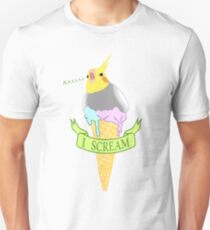 I scream - ice cream cockatiel Unisex T-Shirt