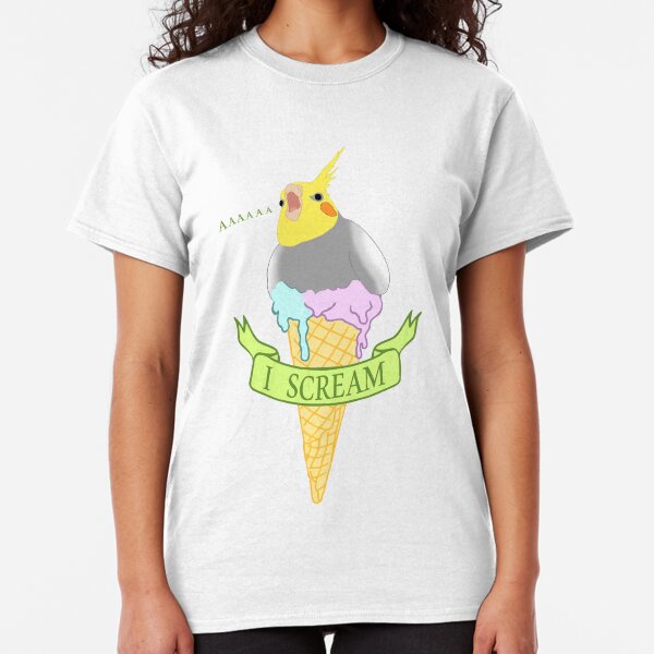 I scream - ice cream cockatiel Classic T-Shirt