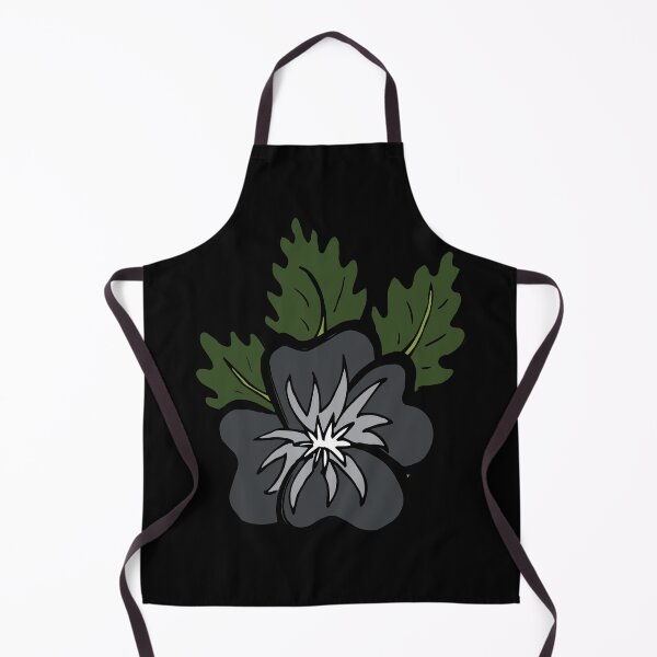 Item preview, Single wild black and grey pansy flower illustration designed and sold by AngelDawnDesign.