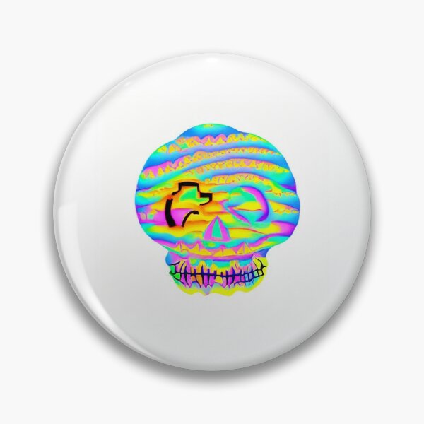 Item preview, 天使 psychedelic skull designed and sold by HofmannsStamps.