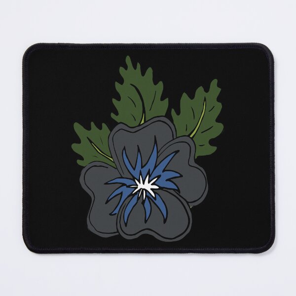 Item preview, Single wild grey and blue pansy flower illustration designed and sold by AngelDawnDesign.
