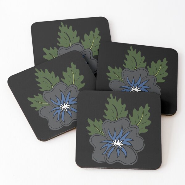 Item preview, Single wild grey and blue pansy flower illustration  designed and sold by AngelDawnDesign.