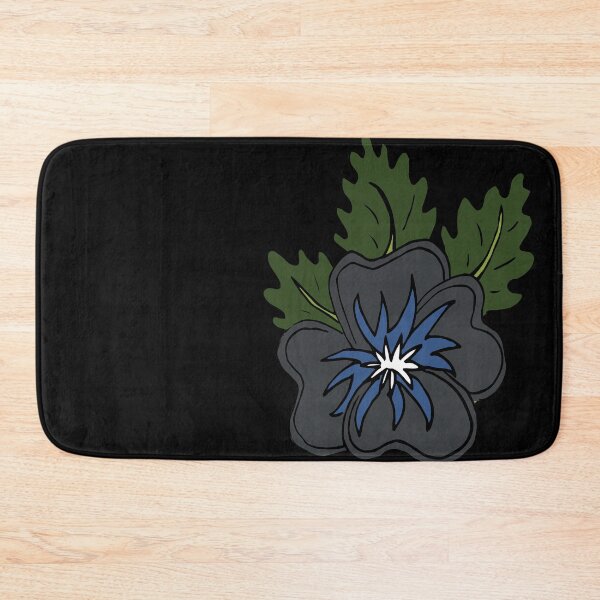 Item preview, Single wild grey and blue pansy flower illustration  designed and sold by AngelDawnDesign.