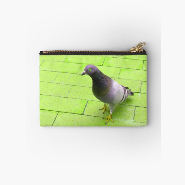 Item preview, pigeon in neon green designed and sold by AspieConjures.