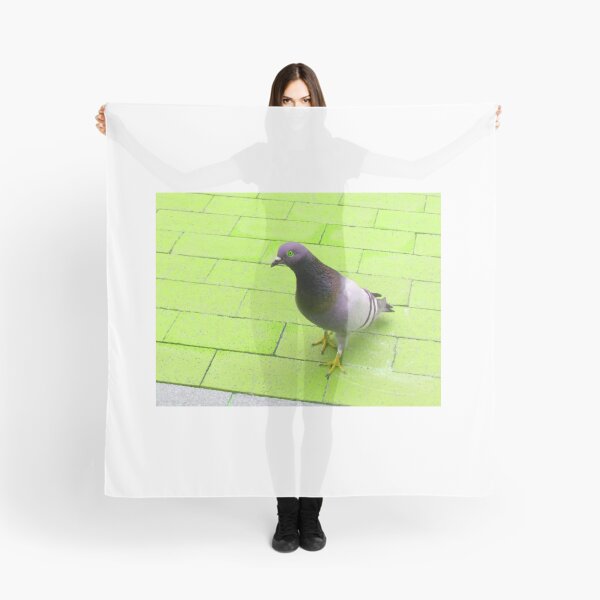 Item preview, pigeon in neon green designed and sold by AspieConjures.