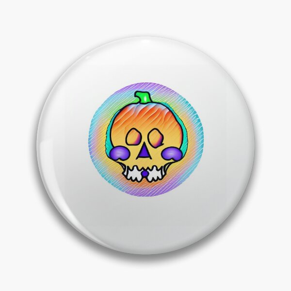 Item preview, Psychedelic halloween pumpkin designed and sold by HofmannsStamps.