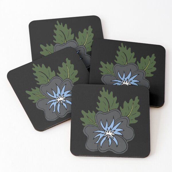 Item preview, Single wild grey and blue pansy flower illustration  designed and sold by AngelDawnDesign.