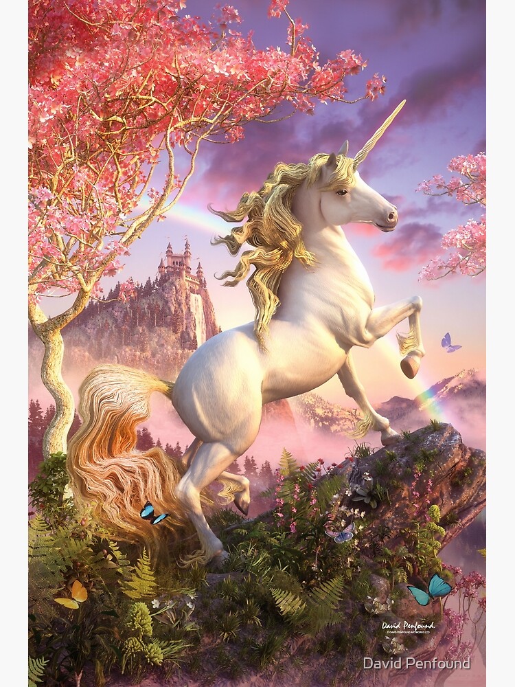Discover Awesome Unicorn Premium Matte Vertical Poster