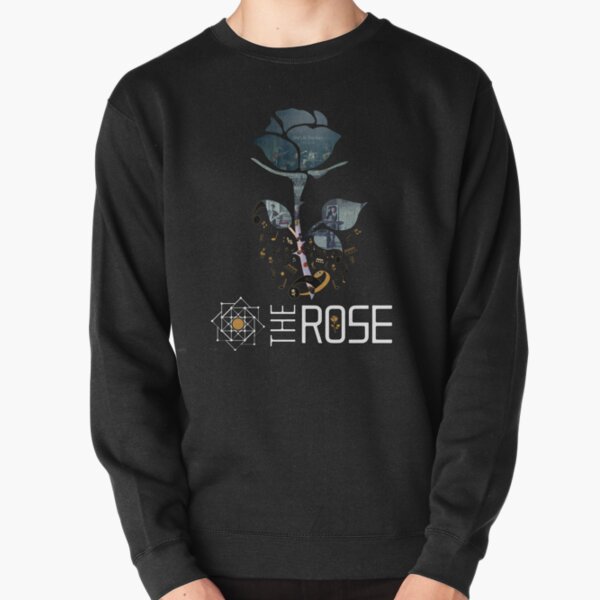 The Rose (golden) - Large Graphic Pullover Sweatshirt