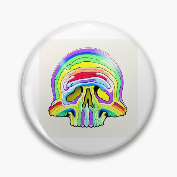 Item preview, 相席 rainbow skull designed and sold by HofmannsStamps.