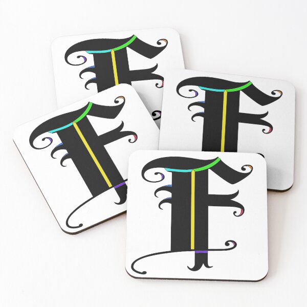 Item preview, Colorized letter F Initial  designed and sold by RemieJames.