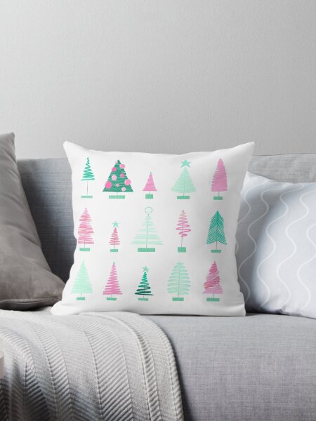 Artikel-Vorschau von Flaschenbürste Weihnachtsbäume Illustration | Rosa & Minze |, designt und verkauft von kerrasun.