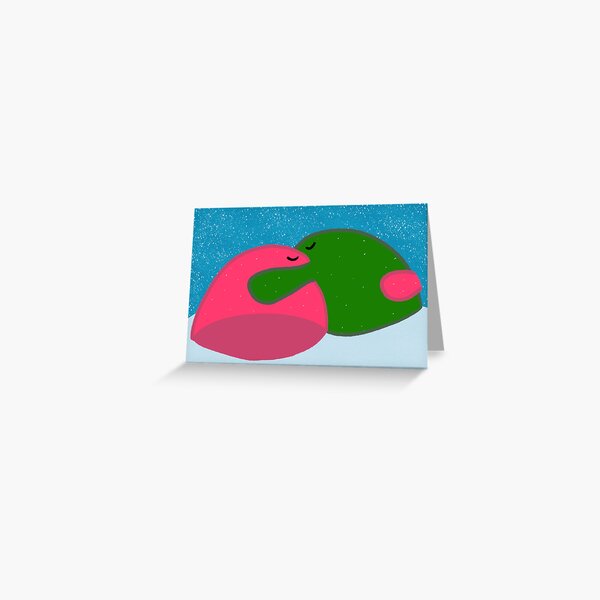 Kissing Gumdrops Greeting Card