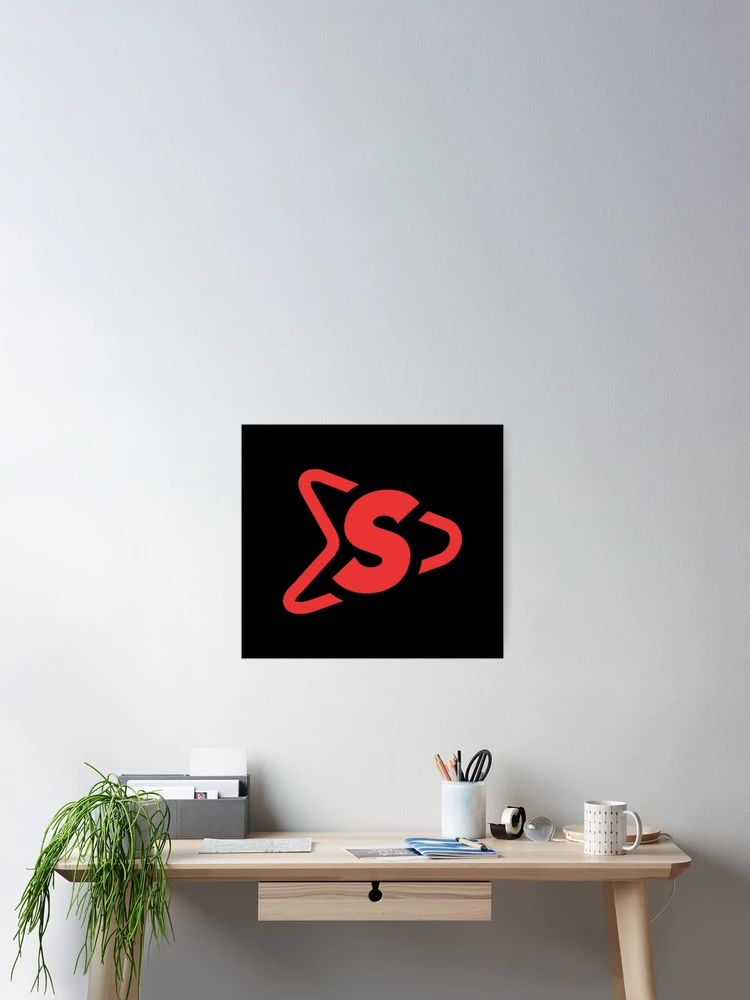 Thumbnail 2 of 3, Poster, S Logo Red designed and sold by Ruthbare.