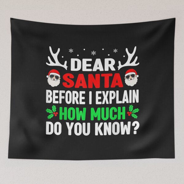 Item preview, Funny Christmas Shirts Kids Adults Dear Santa I Can Explain T-Shirt designed and sold by Bobby-Bancel.