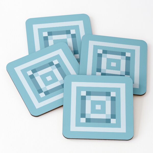 Item preview, Blues and Squares designed and sold by Betty Mackey.