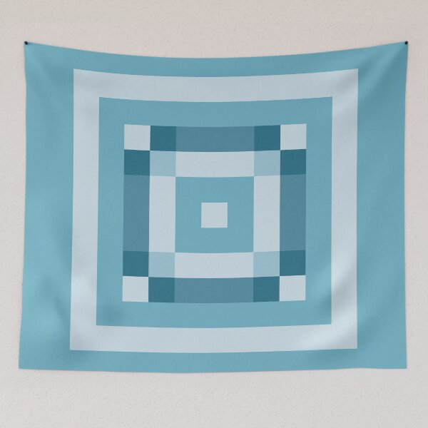 Item preview, Blues and Squares designed and sold by Betty Mackey.