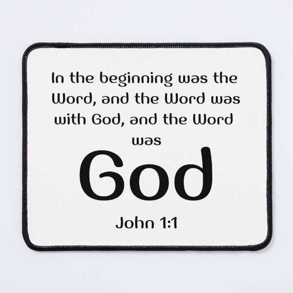 Item preview, John 1-1 Bible Verse designed and sold by bible-prints.