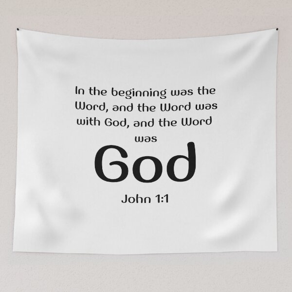 Item preview, John 1-1 Bible Verse designed and sold by bible-prints.