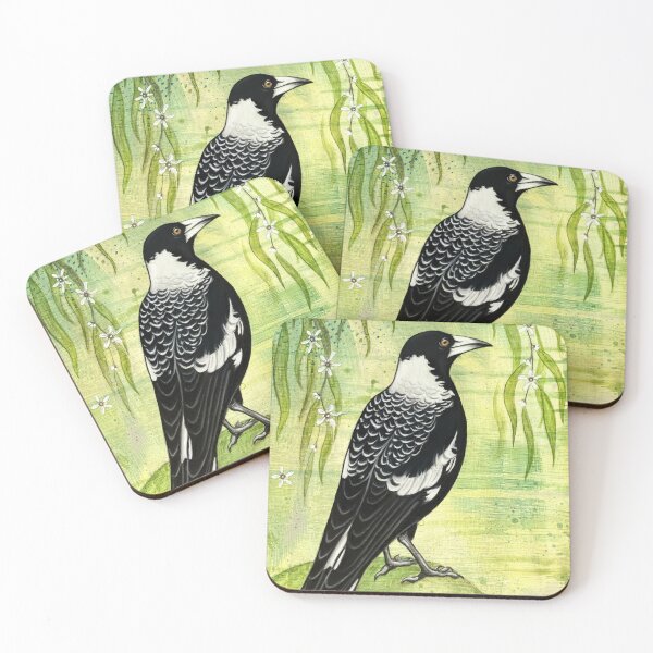 Item preview, Lady Magpie in Green designed and sold by Esti Nagy.