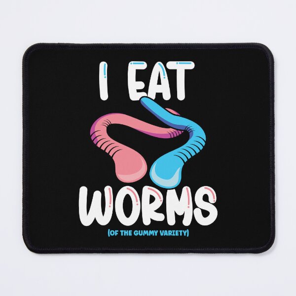Item preview, I Eat Worms (Of The Gummy Variety) Gummy Worm Candy designed and sold by TheButtonCrew.