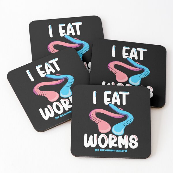 Item preview, I Eat Worms (Of The Gummy Variety) Gummy Worm Candy designed and sold by TheButtonCrew.