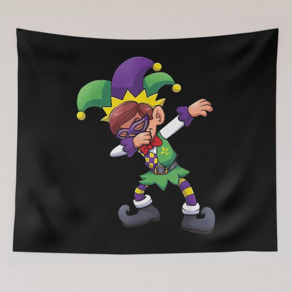 Item preview, Dabbing jester funny mardi gras masquerade carnival festival designed and sold by MollieCooper98.