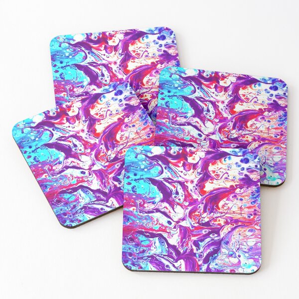 Item preview, Abstract Bean Stalk in Purple Blues Red designed and sold by Karen Simon.