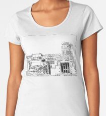 Birmingham Rotunda and skyline Women's Premium T-Shirt