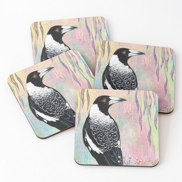 Item preview, Lady Magpie in Pink  designed and sold by Esti Nagy.