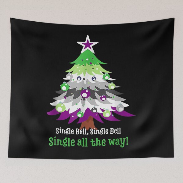 Item preview, Funny oriented aroace christmas tree pride designed and sold by MollieCooper98.