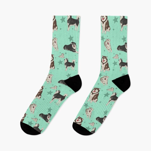Item preview, Alaskan Malamute Pattern Seafoam designed and sold by Ashley Gagnon.
