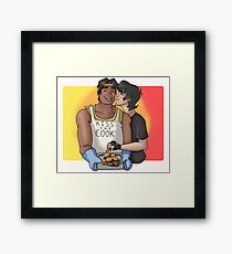 KISS THE COOK! Hunk x Keith Framed Print