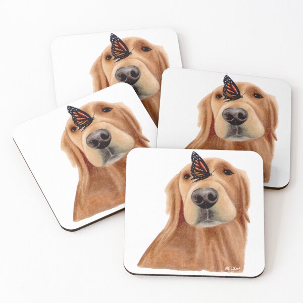 Item preview, Dog with Butterfly on Nose designed and sold by artelu-cr.