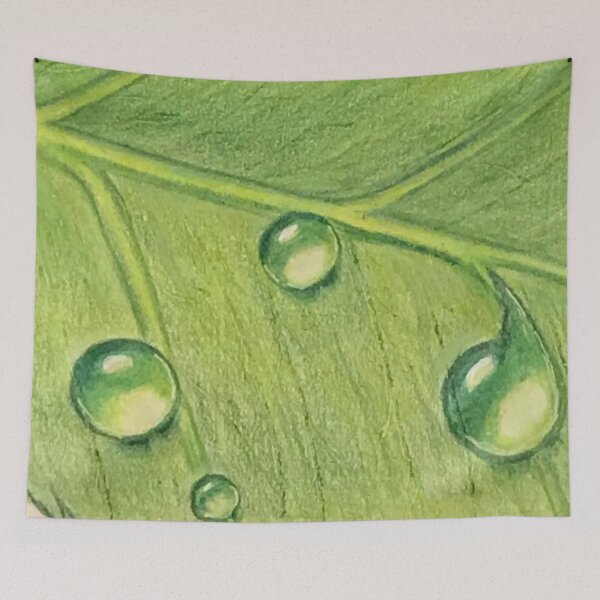 Item preview, Dewdrop on Leaf | green decor designed and sold by NathBros.