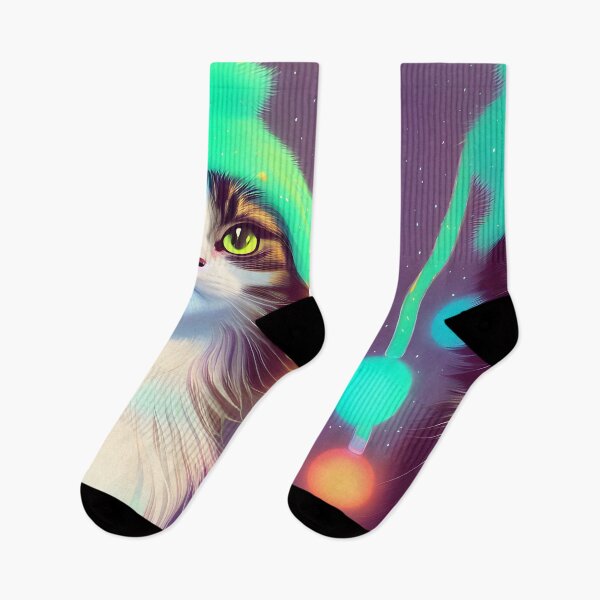 Item preview, Beautiful Christmas Cats - Modern Digital Art designed and sold by Ai-michiart.