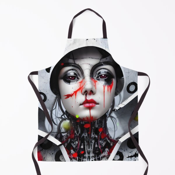 Aperçu de l'œuvre Gouttes de peinture acrylique Cyberpunk japonais Geisha Cyborg - art numérique moderne, retrowave, synthwave, cyberpunkart, bladerunner, anime, urbain, hipster, glitch créée et vendue par ai-mnesia.