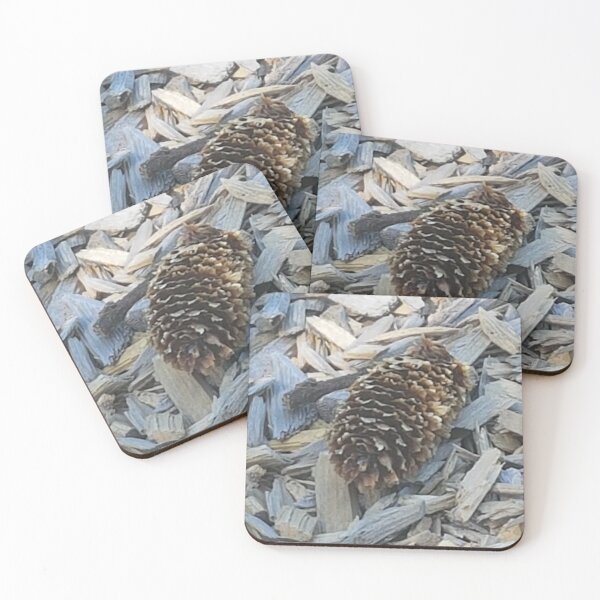 Item preview, City Nature: Pinecone with Woodchip Background designed and sold by TaraTs.