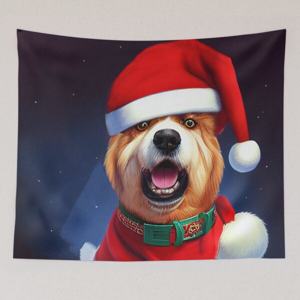 Item preview, Surprised Christmas Dog designed and sold by LuliandFriends.
