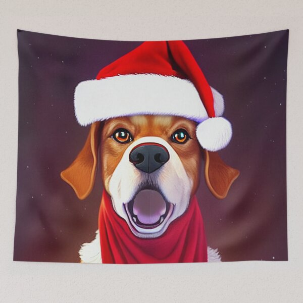 Item preview, Surprised Christmas Dog designed and sold by LuliandFriends.