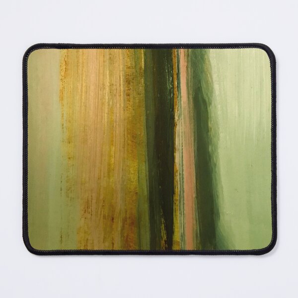 Item preview, Yellow Broad Brushstrokes With Pastel Green Abstract Painting designed and sold by DEC02.