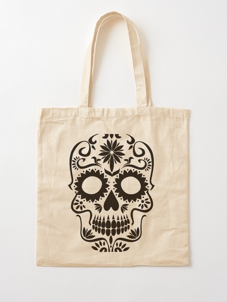 Cortina De Ducha Gótica Con Calavera Y Flores Naranjas | Meses Sin Interés