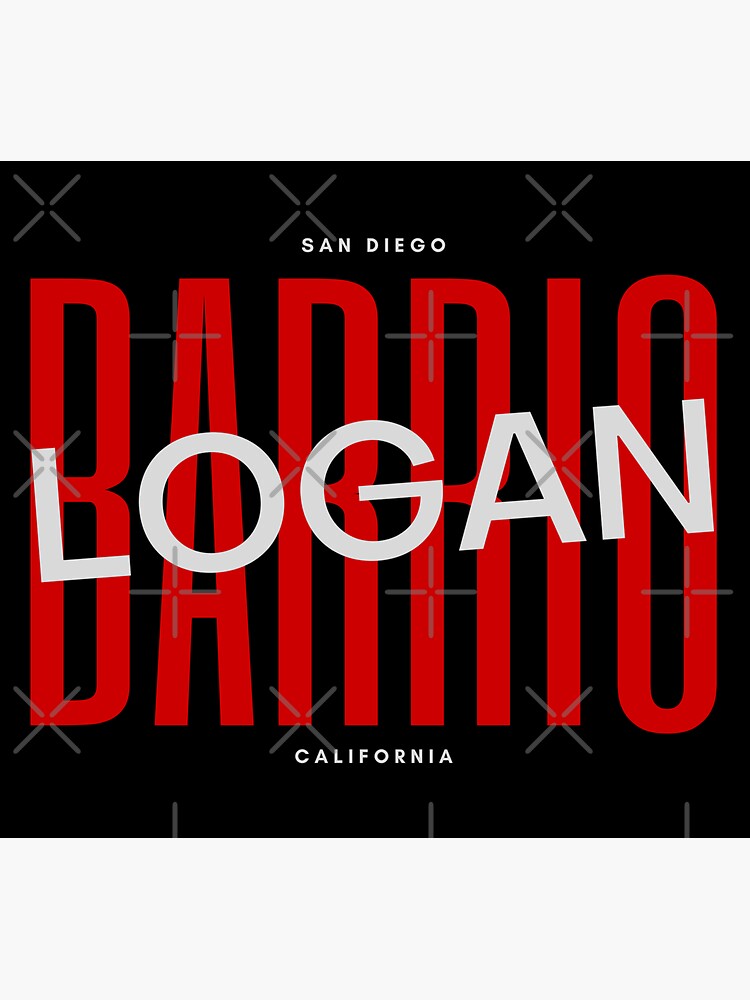 "Barrio Logan San Diego" Sticker for Sale by MtWoodsonSales Redbubble