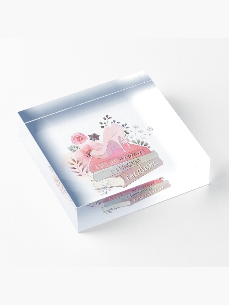Thumbnail 3 of 5, Acrylic Block, A WELL-READ WOMAN designed and sold by catarinadesigns.